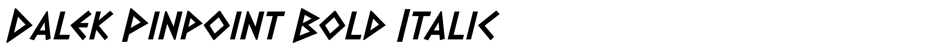 Dalek Pinpoint Bold Italic